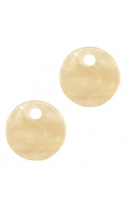 Resin pendant 12mm - Sand beige